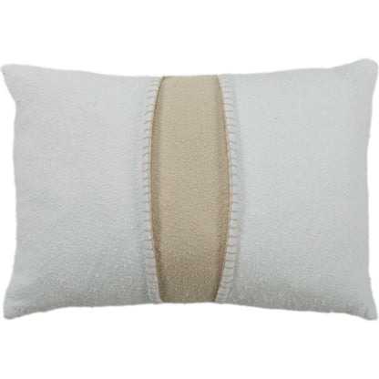 Meagher Pillow by HedgeApple Essentials in white, natural. Made from cotton in a transitional style.