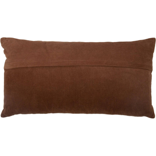 Brewster Pillow by HedgeApple Essentials in brown, cocoa, dark brown. Made from cotton in a unique style.