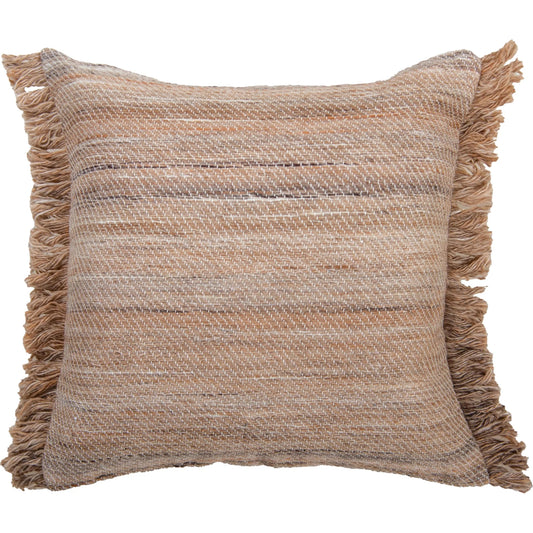 LaGrange Indoor/Outdoor Pillow by HedgeApple Essentials in grey, terracotta. Made from polyester pet in a unique style.