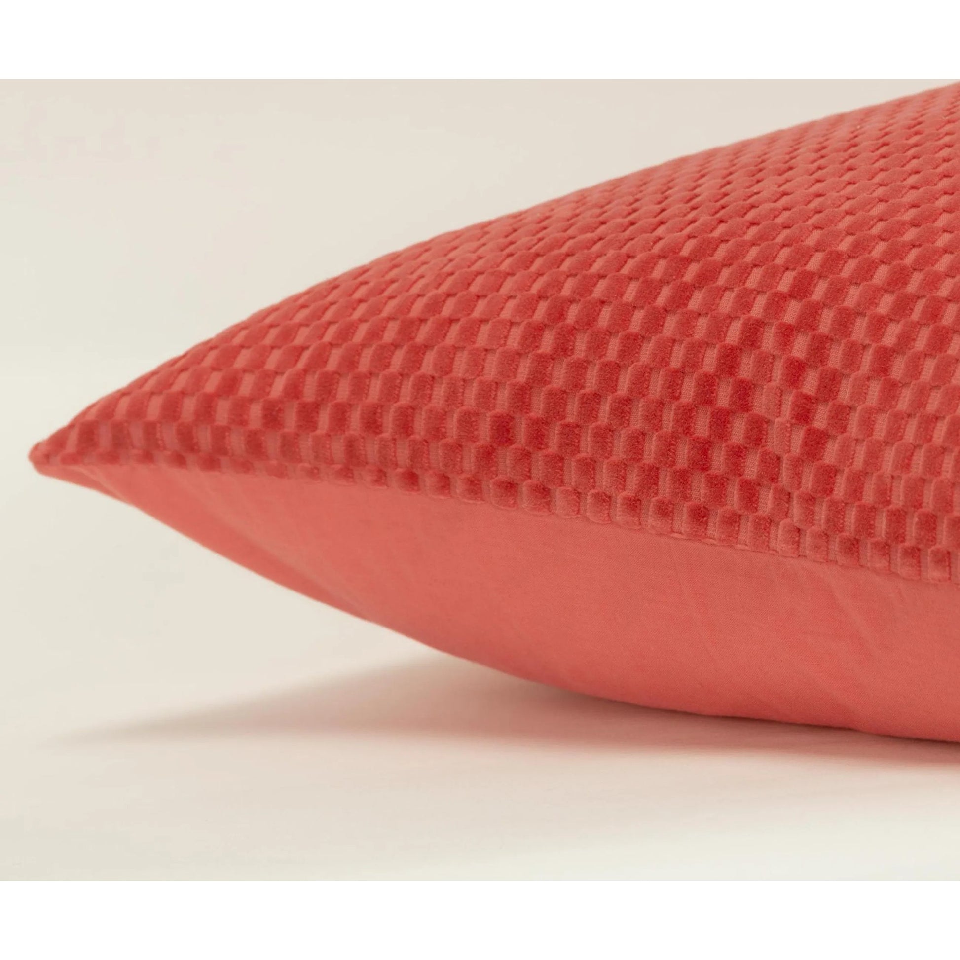 Plumb Pillow by HedgeApple Essentials in red. Made from cotton in a modern style.
