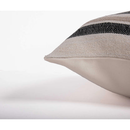 Shiloh Indoor/Outdoor Pillow by HedgeApple Essentials in natural, grey. Made from polyester pet in a modern style.