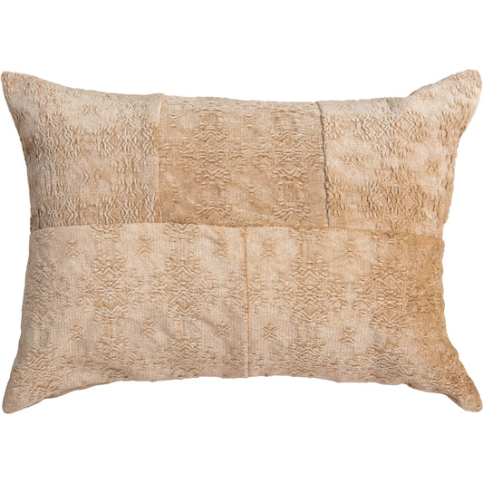 Illinois Pillow by HedgeApple Essentials in tan. Made from polyester, cotton viscose chenille in a unique style.