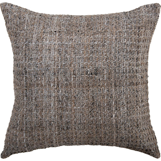 Oliver Indoor/Outdoor Pillow by HedgeApple Essentials in brown, light brown, dark brown. Made from recycled pet in a unique style.