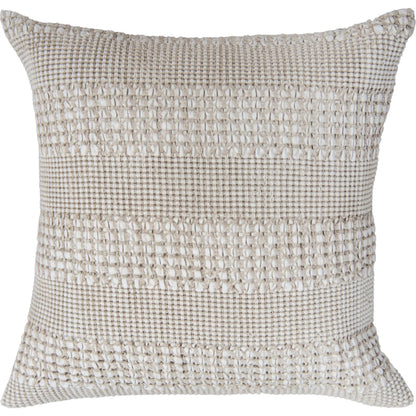 Archer Pillow by HedgeApple Essentials in dark natural, ivory. Made from cotton woffle in a rustic style.