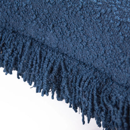 Hudson Indoor/Outdoor Pillow by HedgeApple Essentials in deep dark blue. Made from cotton in a eclectic & global style.