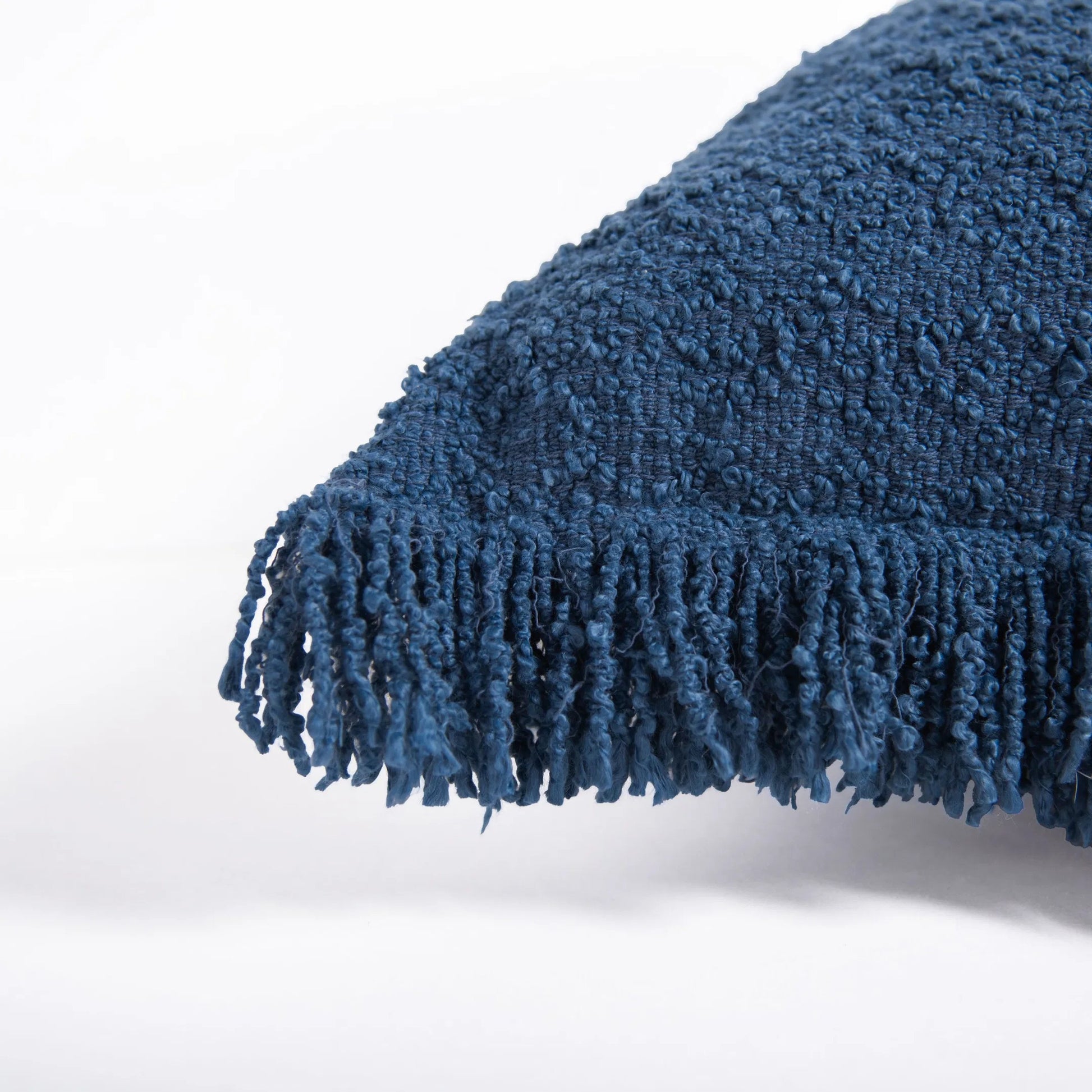 Hudson Indoor/Outdoor Pillow by HedgeApple Essentials in deep dark blue. Made from cotton in a eclectic & global style.