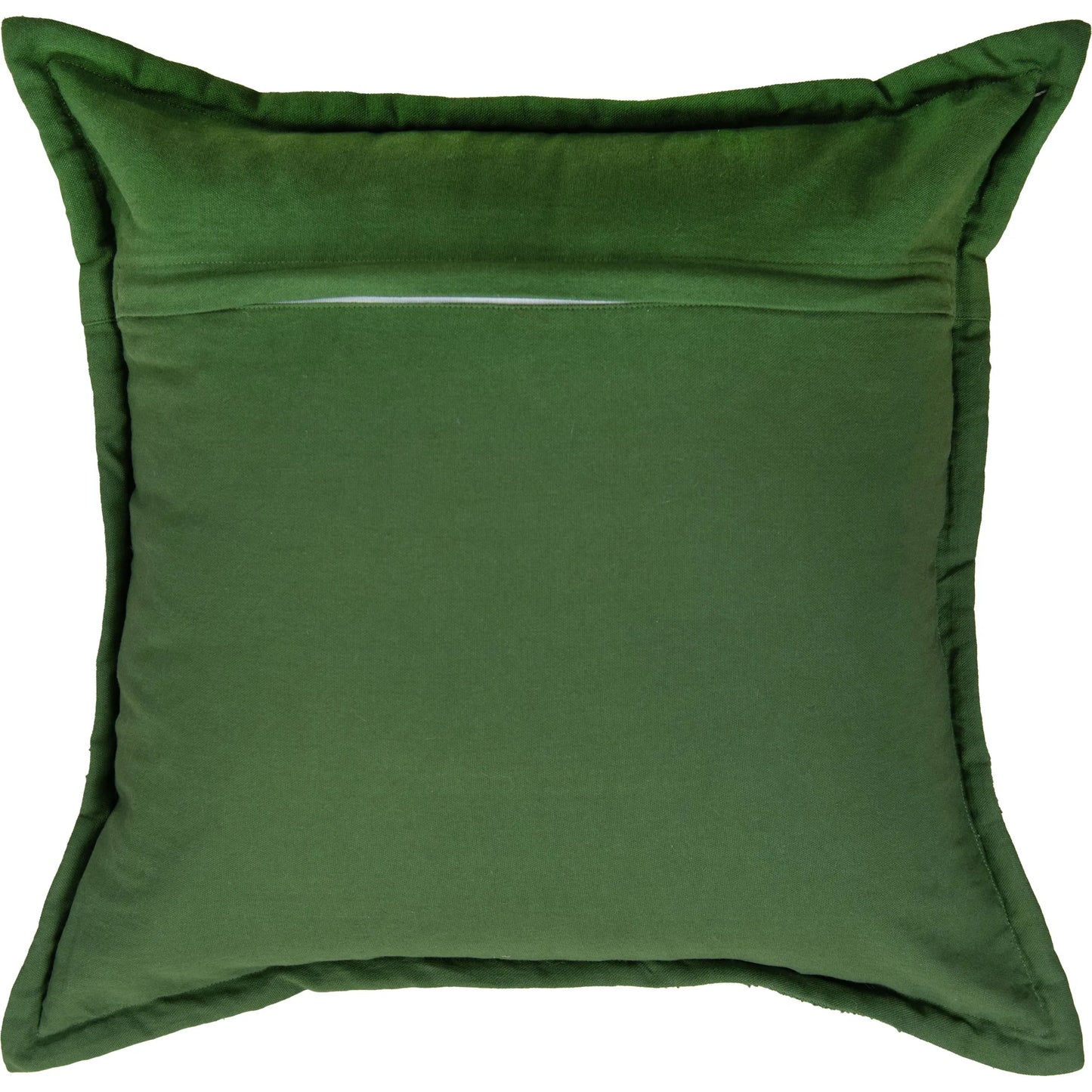 008 SI-2295751,SI-2295944 | Closeup | Wilmington Pillow by HedgeApple Essentials in green. Made from cotton in a eclectic & global style.