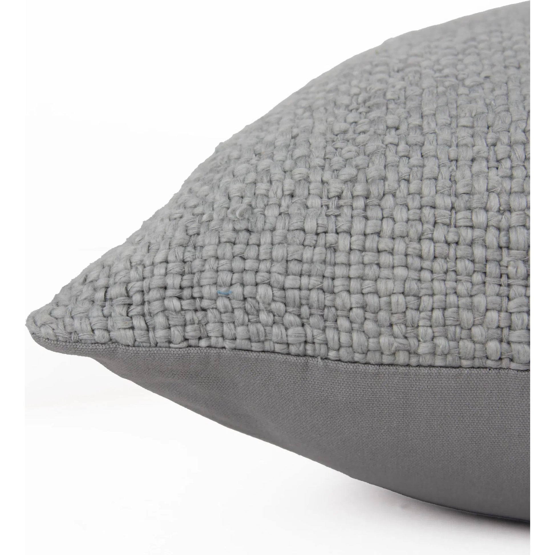 Springdale Pillow by HedgeApple Essentials in grey. Made from cotton, polyester in a transitional style.