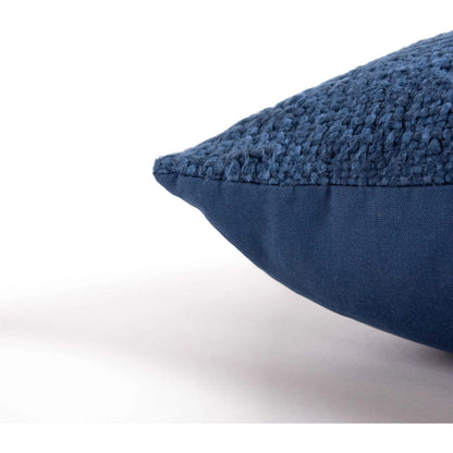 Milford Pillow by HedgeApple Essentials in blue. Made from polyester, cotton in a eclectic & global style.