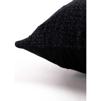 Lares Pillow by HedgeApple Essentials in black. Made from polyester, cotton in a transitional style.