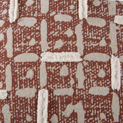 Clark Pillow by HedgeApple Essentials in red, rust. Made from cotton canvas (recyceld) in a rustic style.