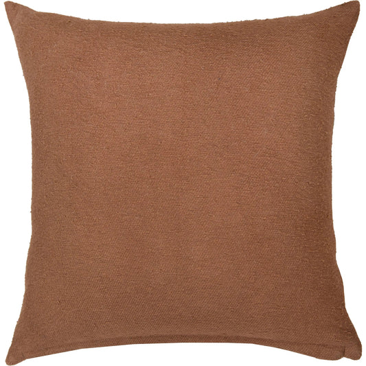 Guadalupe Pillow by HedgeApple Essentials in saddle brown. Made from faux leather in a unique style.