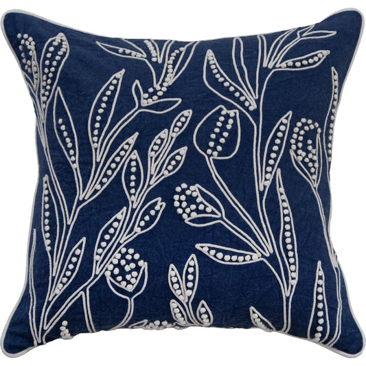 Holt Pillow by HedgeApple Essentials in navy. Made from polyester, cotton duck in a unique style.