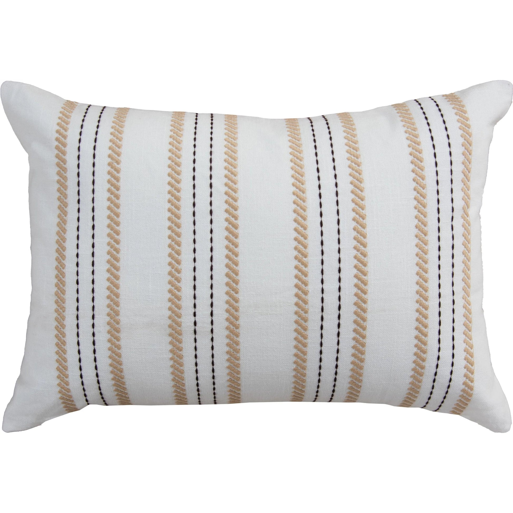 Burr Pillow by HedgeApple Essentials in ivory, natural. Made from polyester, cotton slub in a transitional style.