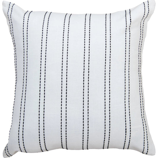 Burr Pillow by HedgeApple Essentials in white, black. Made from polyester, cotton slub in a unique style.