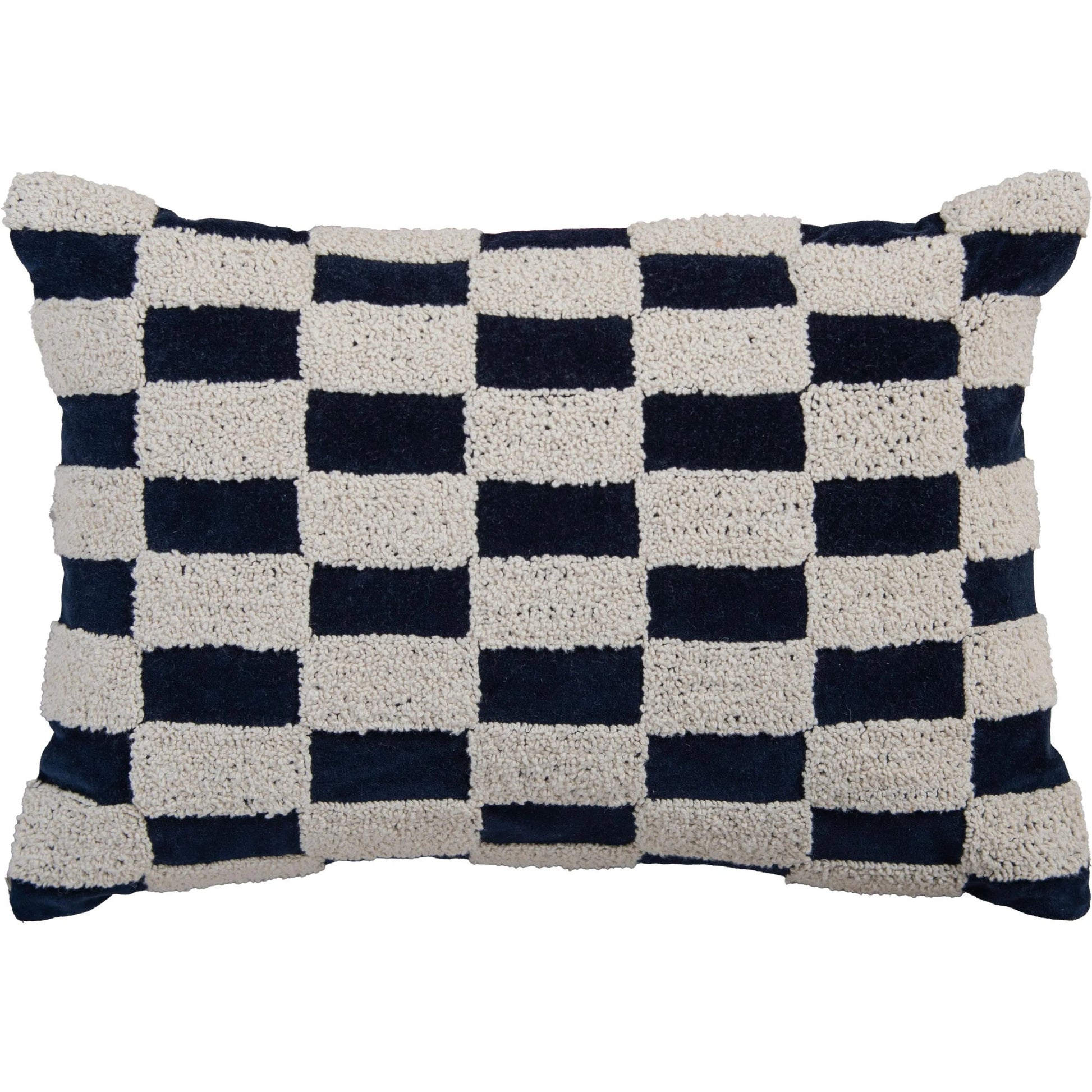 Meriwether Pillow by HedgeApple Essentials in navy. Made from polyester, cotton velvet in a transitional style.