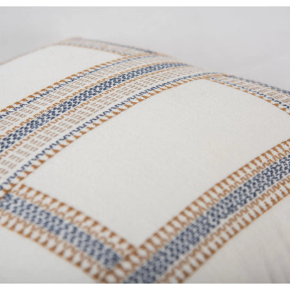 Jo Pillow by HedgeApple Essentials in ivory, multi. Made from cotton slub in a eclectic & global style.