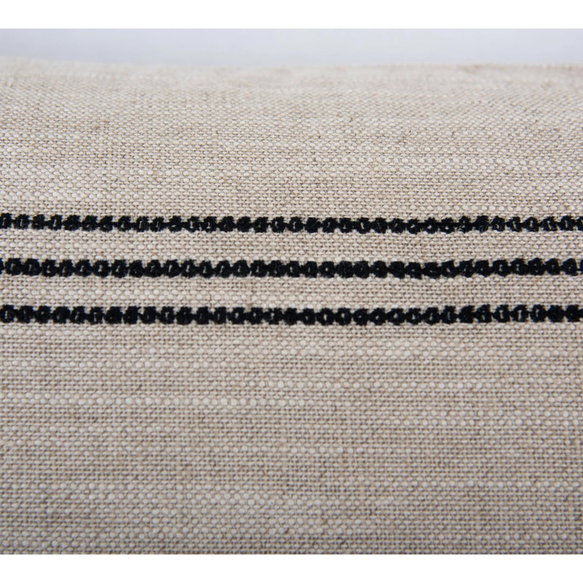 Titus Pillow by HedgeApple Essentials in black. Made from cotton linen in a transitional style.