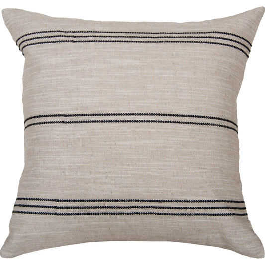 Titus Pillow by HedgeApple Essentials in black. Made from cotton linen in a unique style.