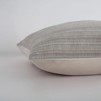Moniteau Pillow by HedgeApple Essentials in natural, grey. Made from yarn dyed cotton in a eclectic & global style.