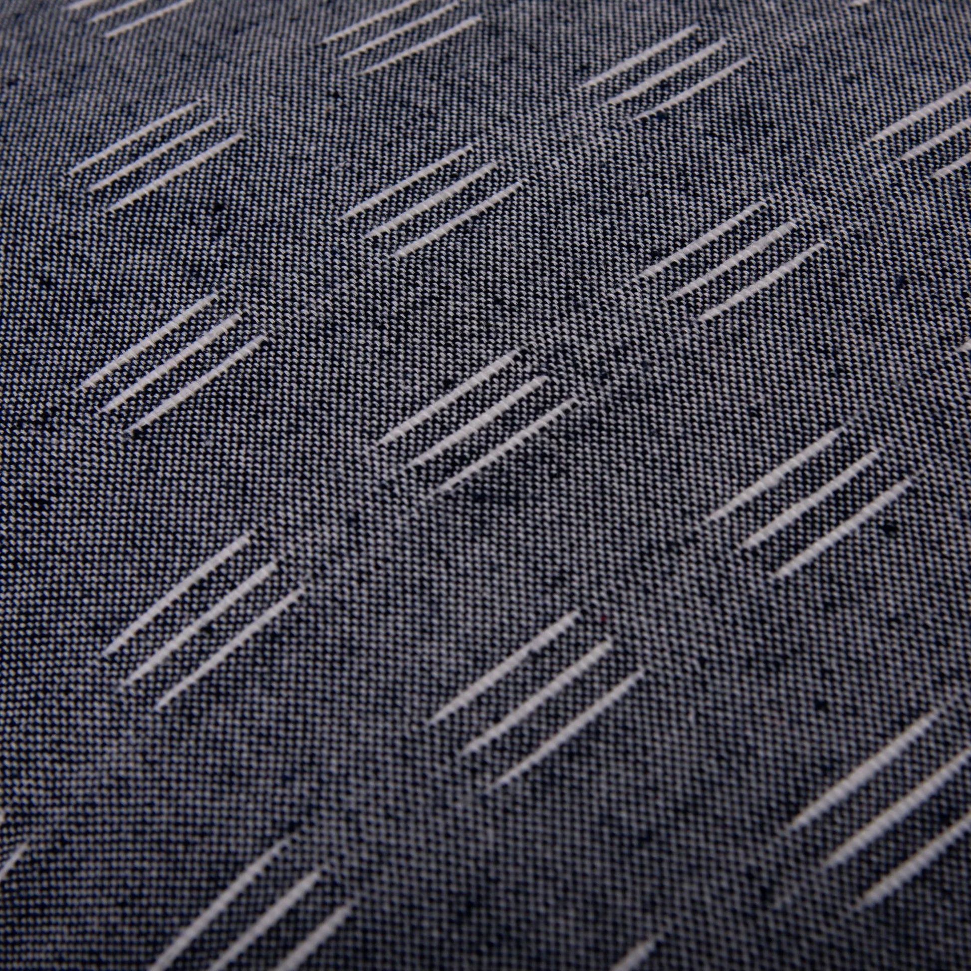 Muskegon Pillow by HedgeApple Essentials in blue, white. Made from cotton, polyester in a eclectic & global style.