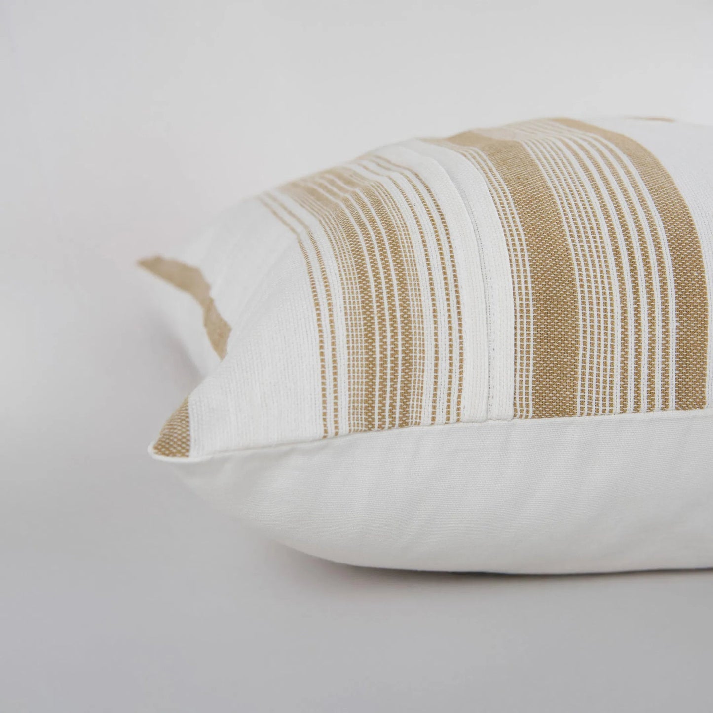 004 SI-2295973 | Closeup | Shenandoah Pillow by HedgeApple Essentials in white, natural. Made from cotton, polyester in a transitional style.