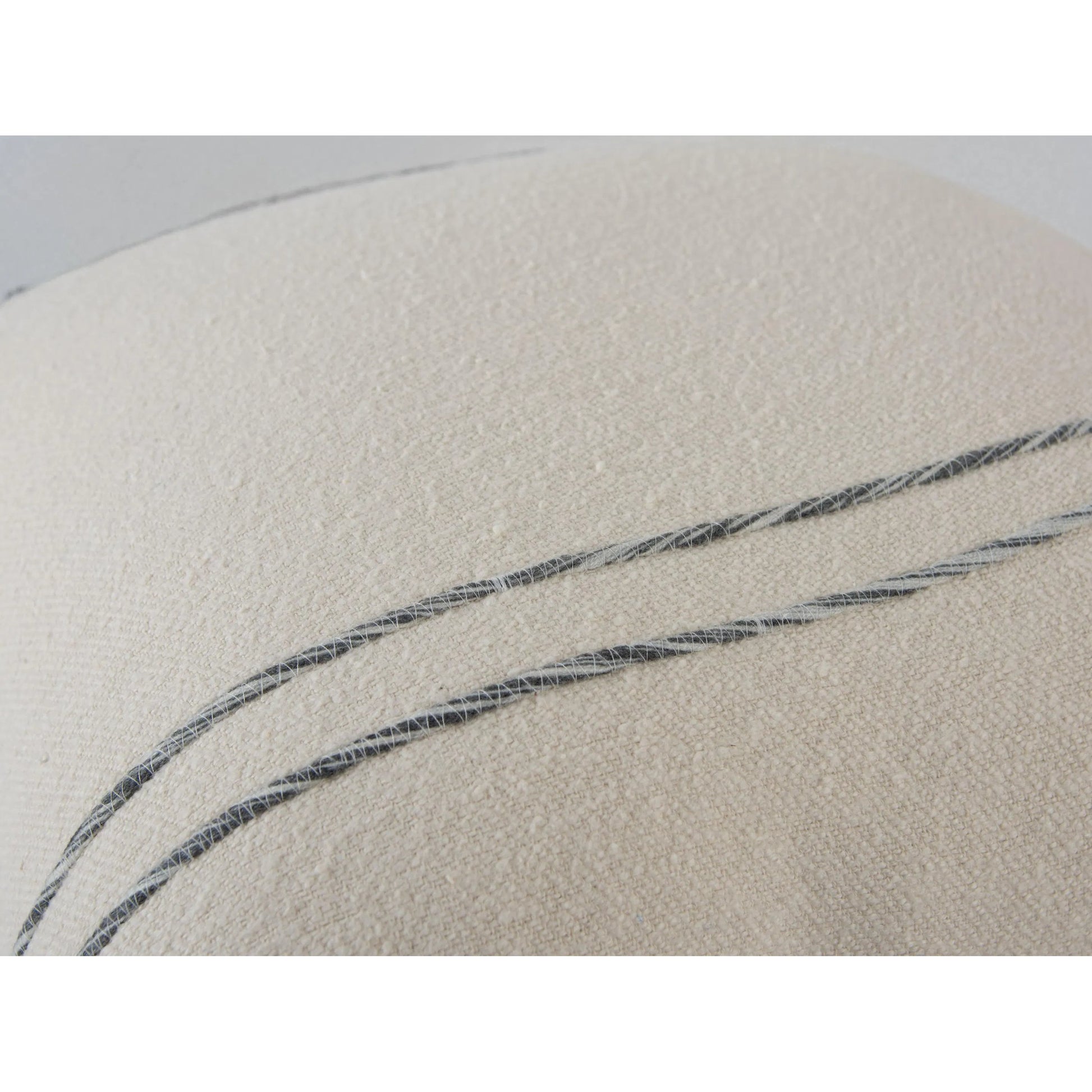 Tama Pillow by HedgeApple Essentials in dark grey, ivory. Made from cotton boucle in a transitional style.