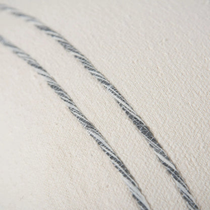 Tama Pillow by HedgeApple Essentials in dark grey, ivory. Made from cotton boucle in a transitional style.