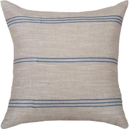 Holt Pillow by HedgeApple Essentials in natural, light blue. Made from unique in a transitional style.