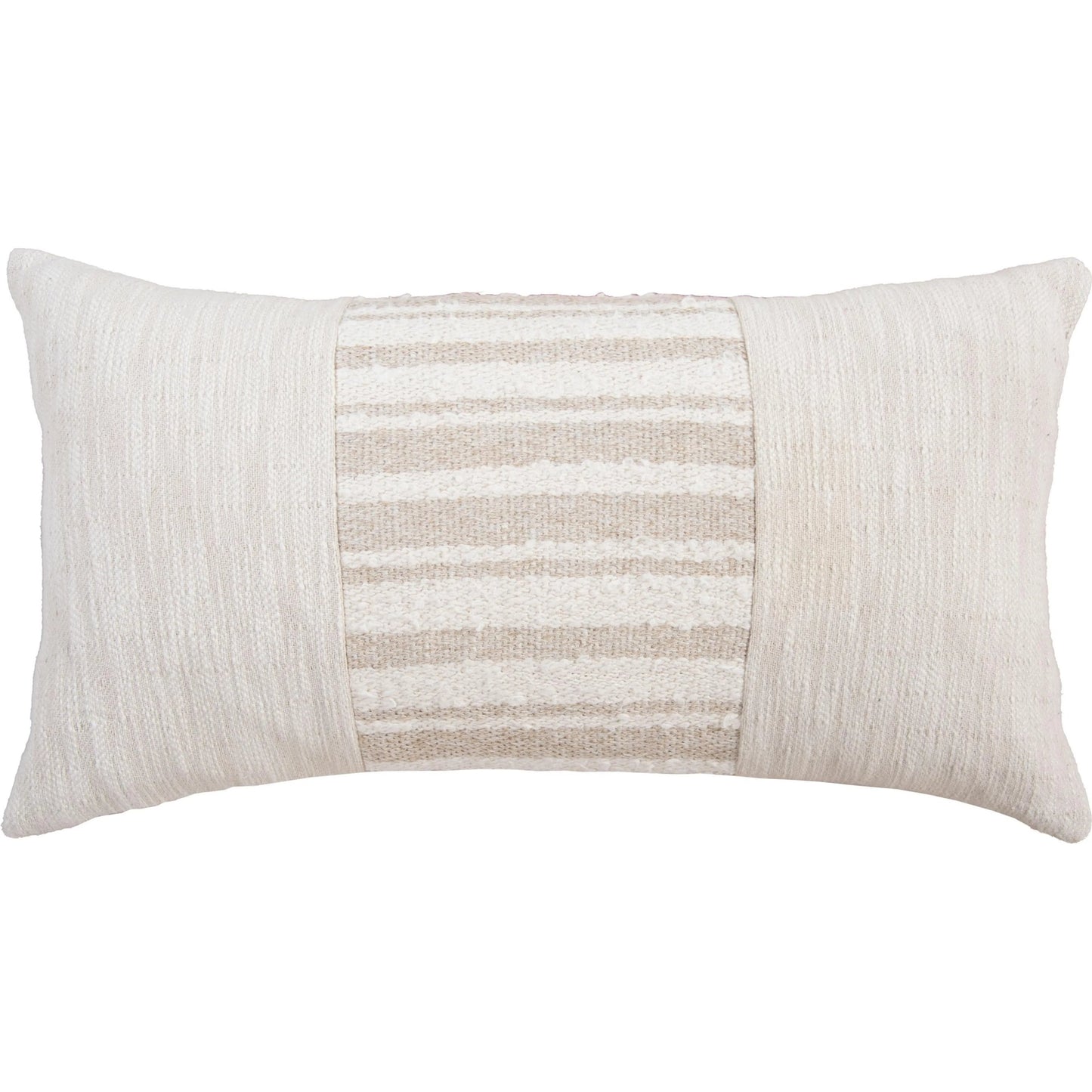 000 SI-2295982,SI-2438637 | Primary Silo | Mount Pillow by HedgeApple Essentials in beige. Made from yarn dyed cotton texture in a transitional style.