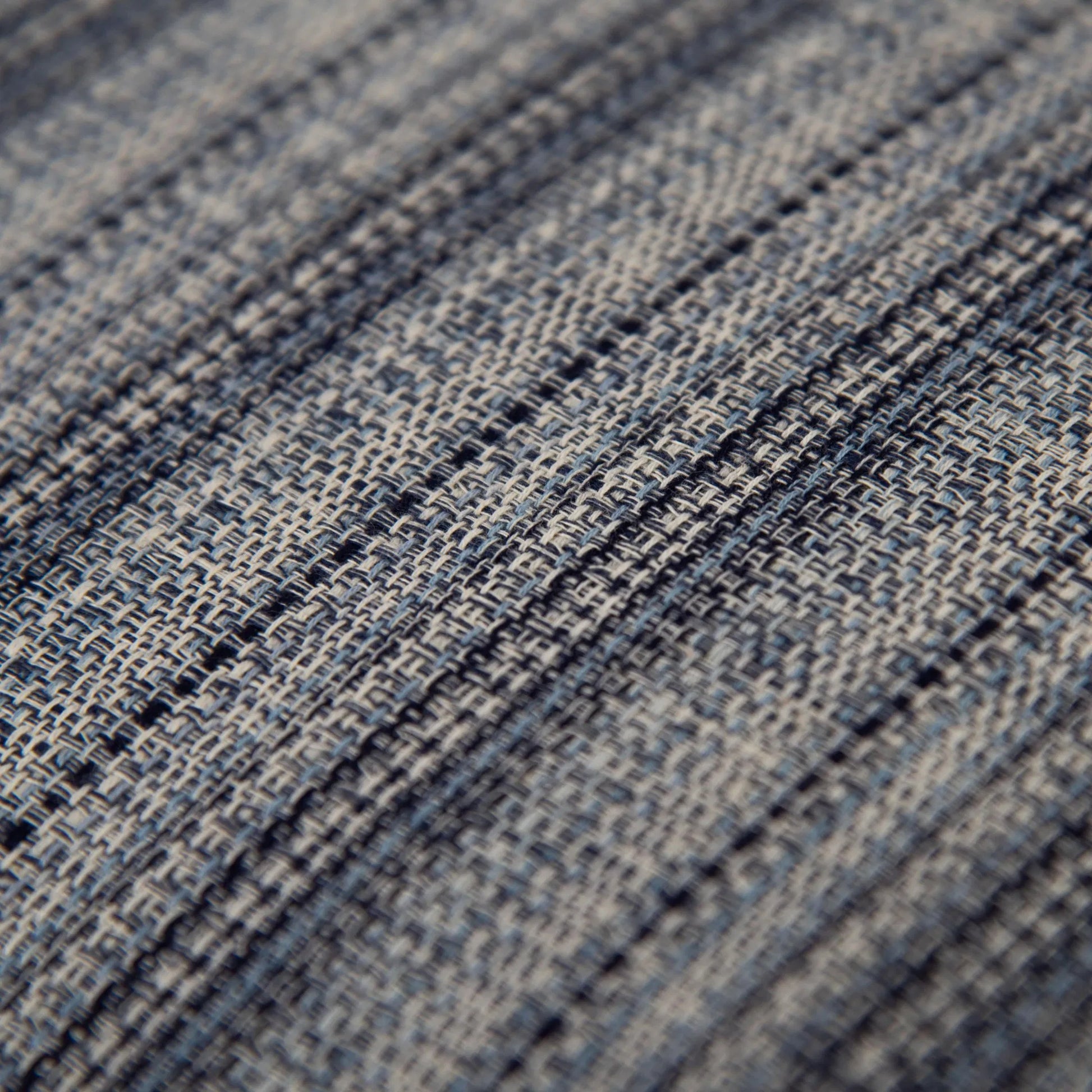 Kittitas Pillow by HedgeApple Essentials in navy, blue. Made from yarn dyed cotton in a eclectic & global style.