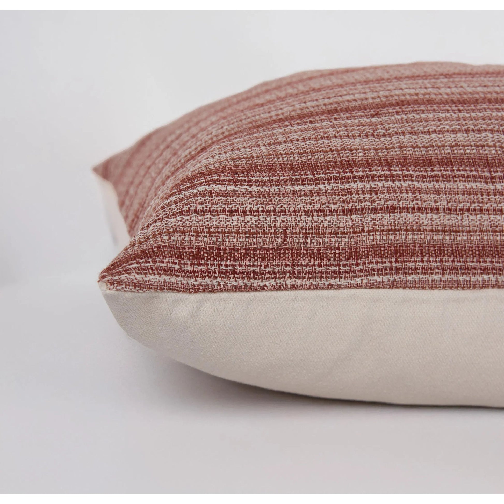 Grays Pillow by HedgeApple Essentials in rust, terra cotta. Made from yarn dyed cotton in a eclectic & global style.