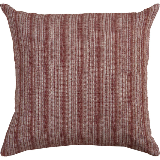 Grays Pillow by HedgeApple Essentials in rust, terra cotta. Made from yarn dyed cotton in a unique style.