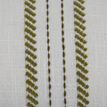 Washakie Pillow by HedgeApple Essentials in green, white. Made from polyester, cotton slub in a transitional style.