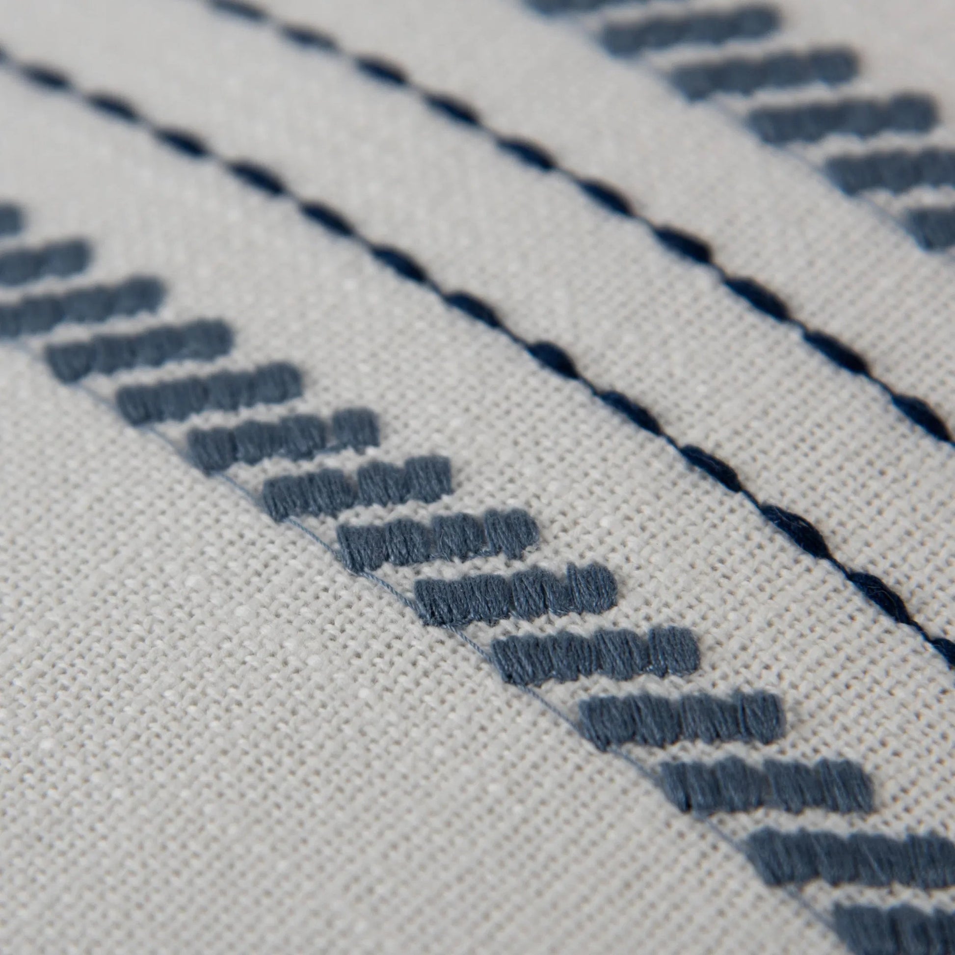 Wexford Pillow by HedgeApple Essentials in blue, navy, white. Made from polyester, cotton slub in a transitional style.