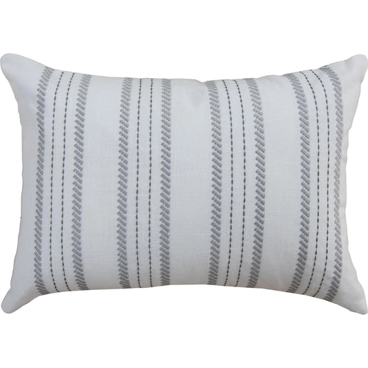 Jay Pillow by HedgeApple Essentials in grey, white. Made from polyester, cotton slub in a unique style.