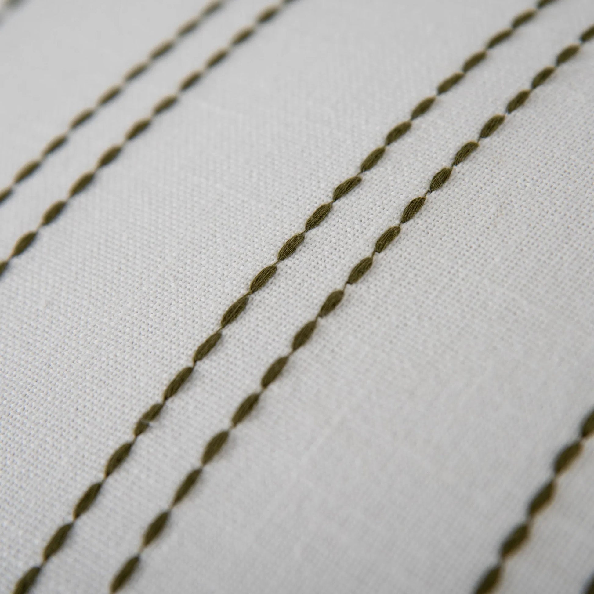 Addison Pillow by HedgeApple Essentials in green, white. Made from polyester, cotton slub in a transitional style.