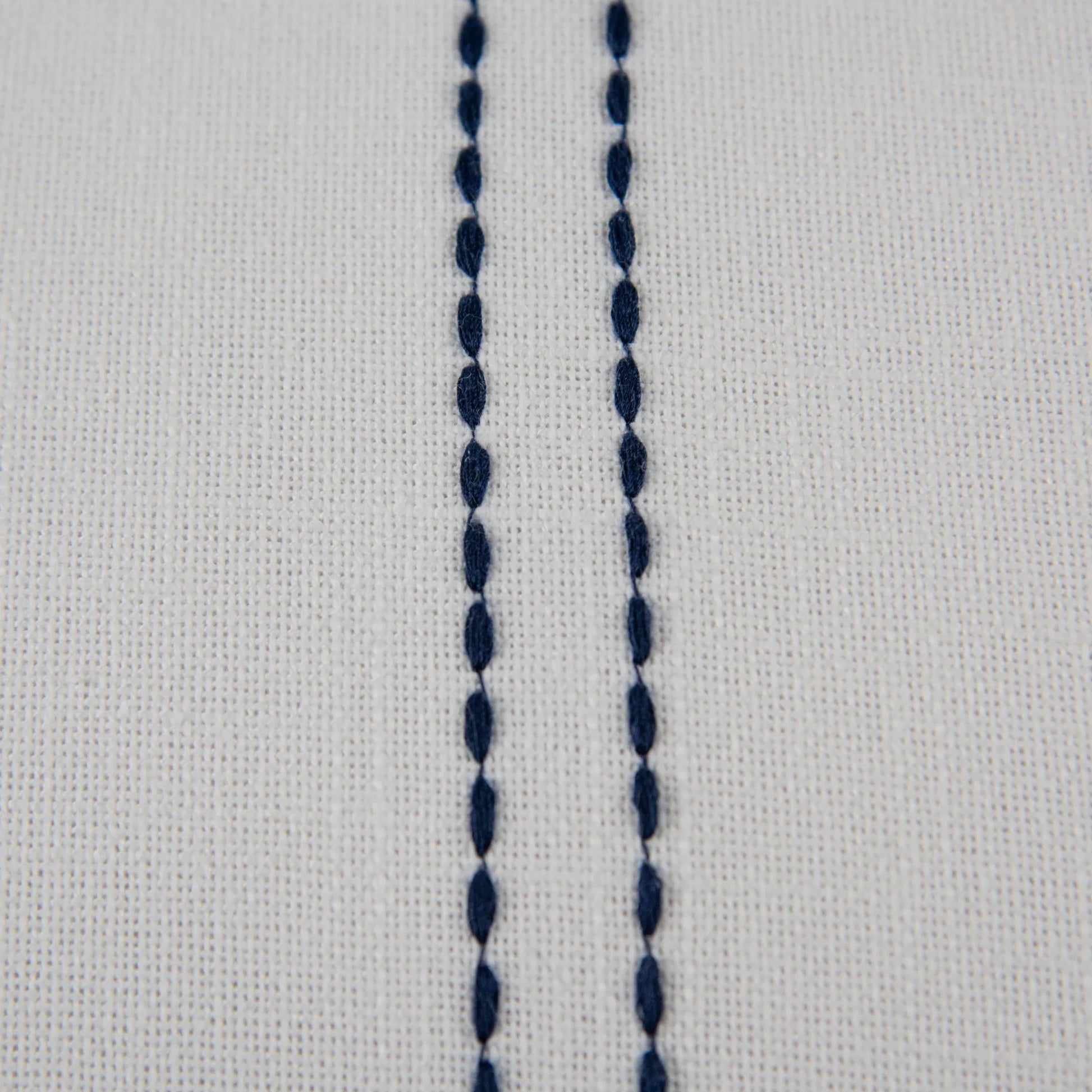 Maricopa Pillow by HedgeApple Essentials in blue, navy, white. Made from polyester, cotton slub in a transitional style.