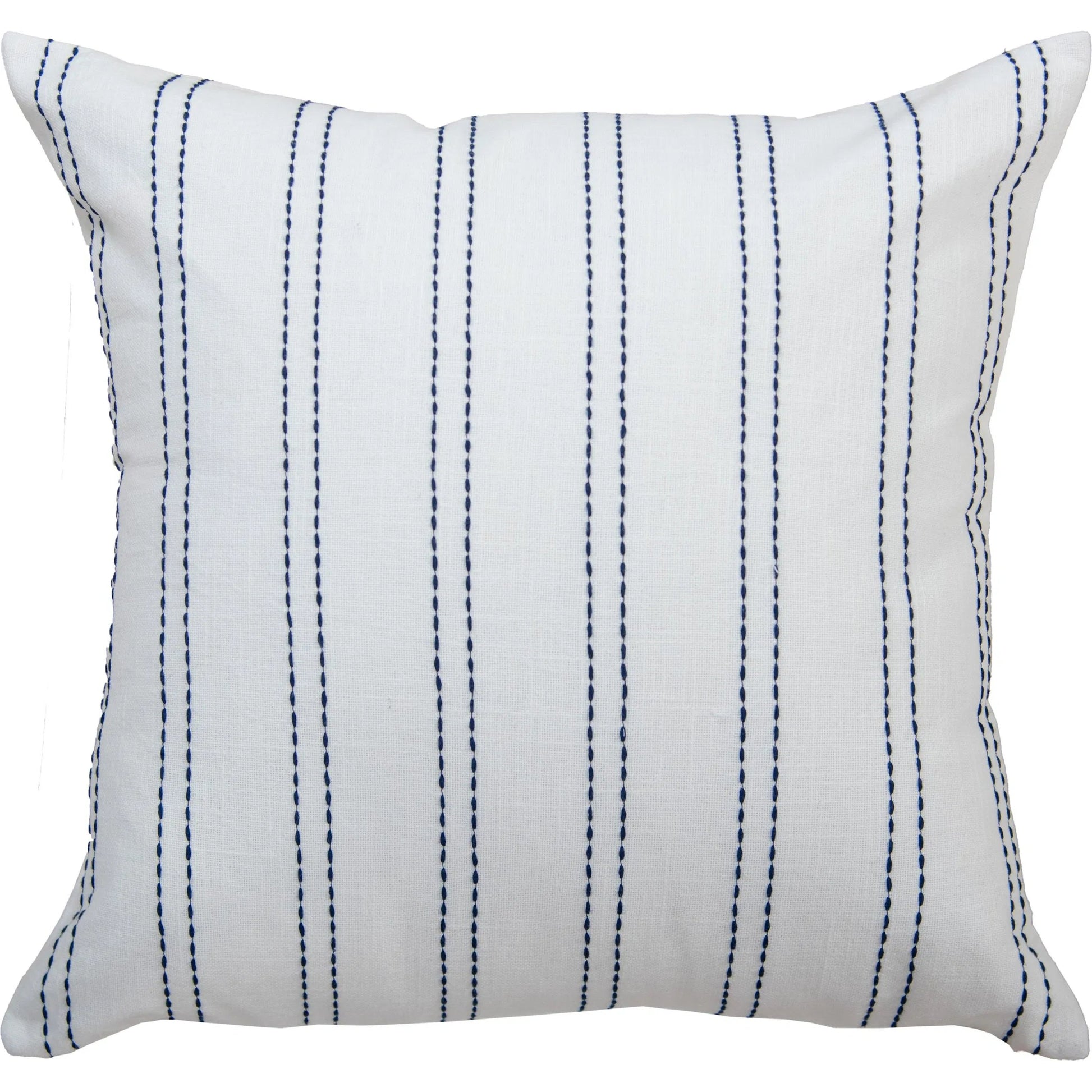 Maricopa Pillow by HedgeApple Essentials in blue, navy, white. Made from polyester, cotton slub in a transitional style.