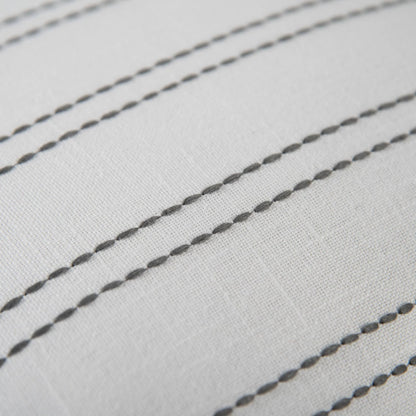 Clinton Pillow by HedgeApple Essentials in grey, white. Made from polyester, cotton slub in a transitional style.