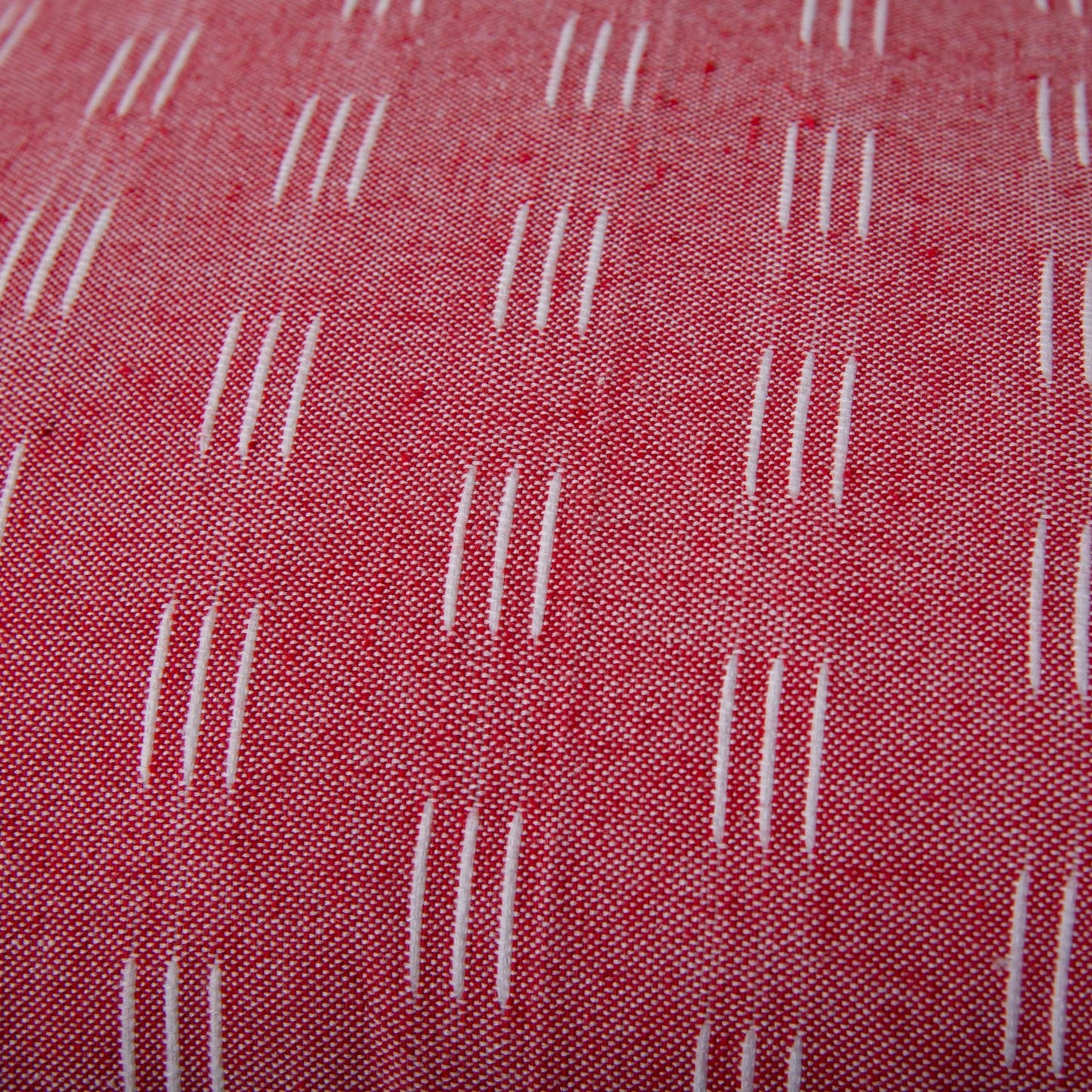002 SI-2438917 | Closeup | Carlton Pillow by HedgeApple Essentials in red, white. Made from cotton, polyester in a modern style.