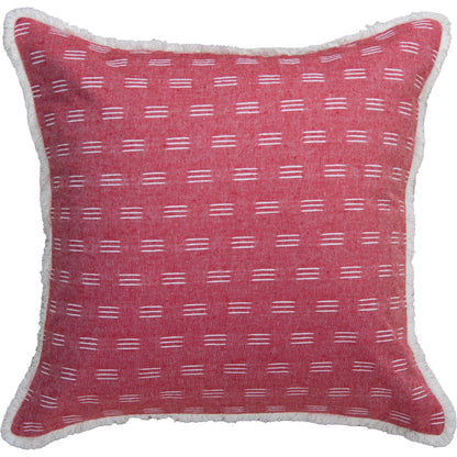 Carlton Pillow by HedgeApple Essentials in red, white. Made from cotton, polyester in a modern style.