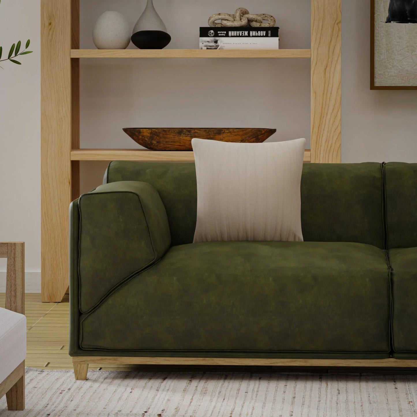 004 SI-2296013,SI-2438530 | Lifestyle | Corson Pillow by HedgeApple Essentials in tan. Made from polyester, cotton voile in a eclectic & global style.