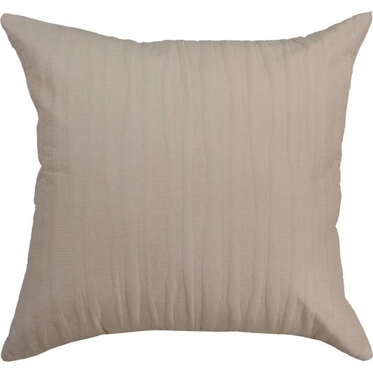 Corson Pillow by HedgeApple Essentials in tan. Made from polyester, cotton voile in a unique style.