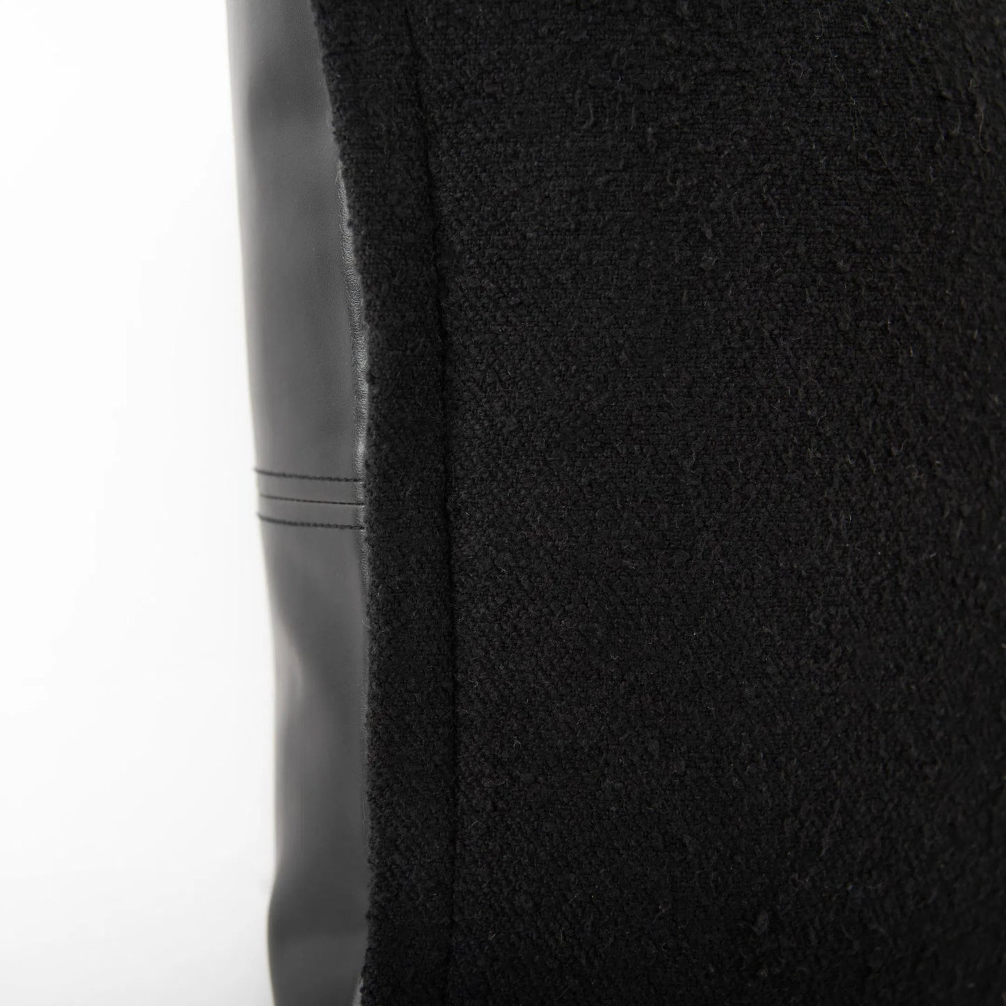 002 SI-2296014 | Closeup | Pendleton Pillow by HedgeApple Essentials in black. Made from faux leather in a eclectic & global style.