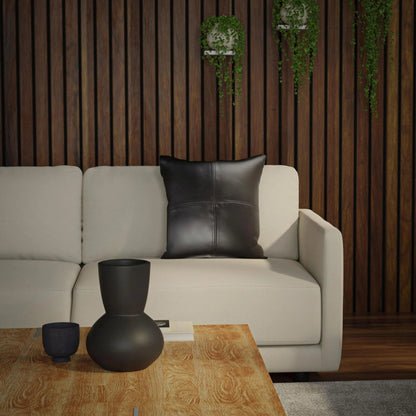 Pendleton Pillow by HedgeApple Essentials in black. Made from faux leather in a eclectic & global style.