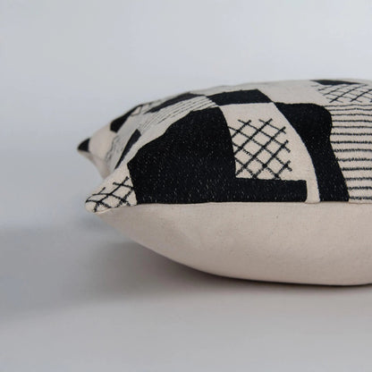 Deschutes Pillow by HedgeApple Essentials in natural, black. Made from polyester, cotton jacquard in a eclectic & global style.