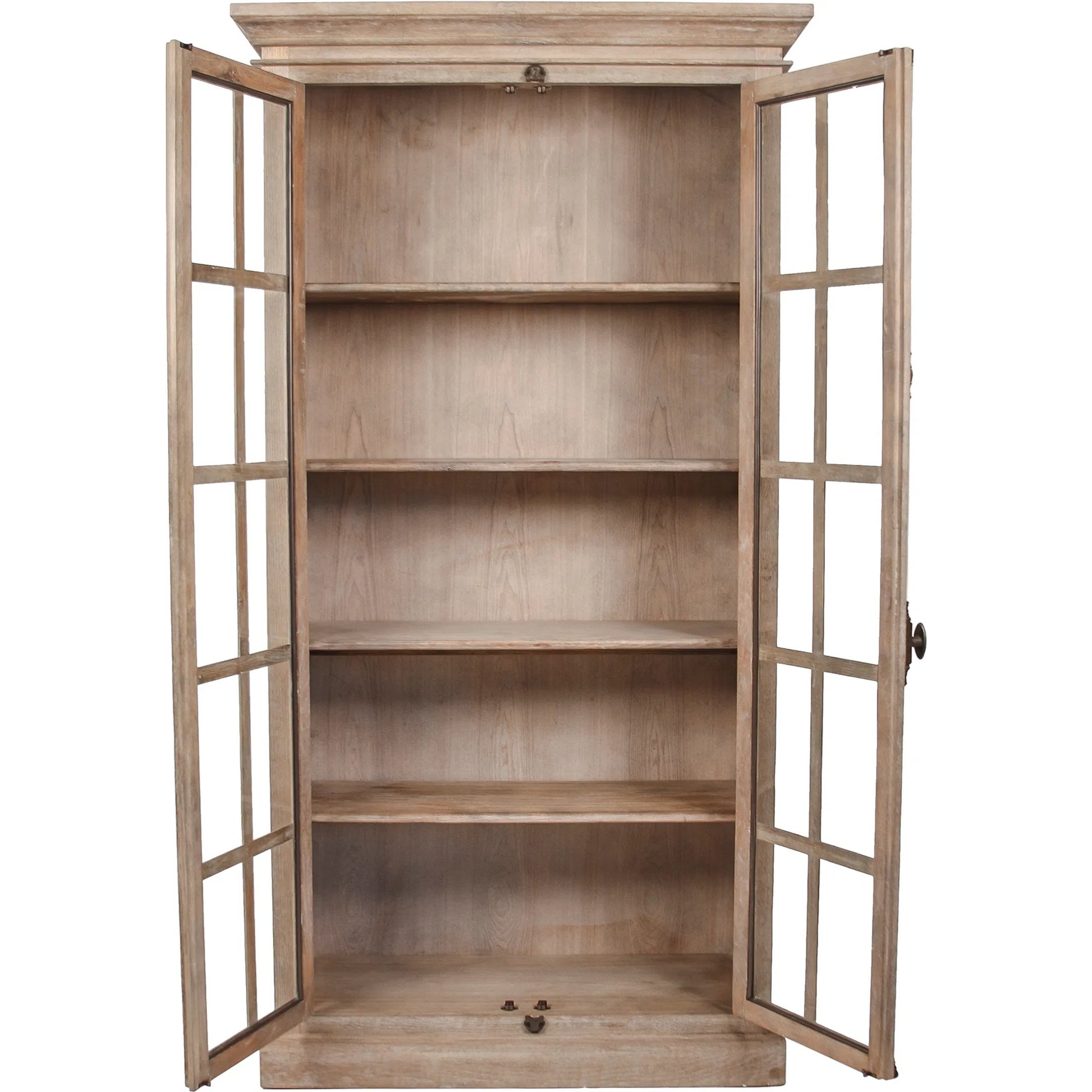 Marceline Cabinet by Zentique in limed gray and oak. Made from unique in a traditional style.