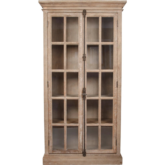 Marceline Cabinet by Zentique in limed gray and oak. Made from unique in a traditional style.