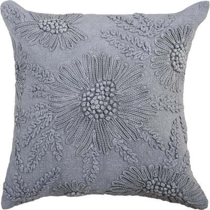 Hope Pillow by HedgeApple Essentials in light grey, grey. Made from polyester, cotton texture in a eclectic & global style.